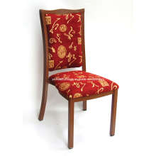 Elegant Spray Malerei Red Patter Stoff Dinner Chair (YC-E82)